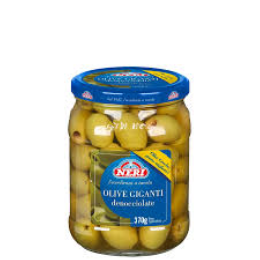 NERI GREEN PITTED OLIVES 310G